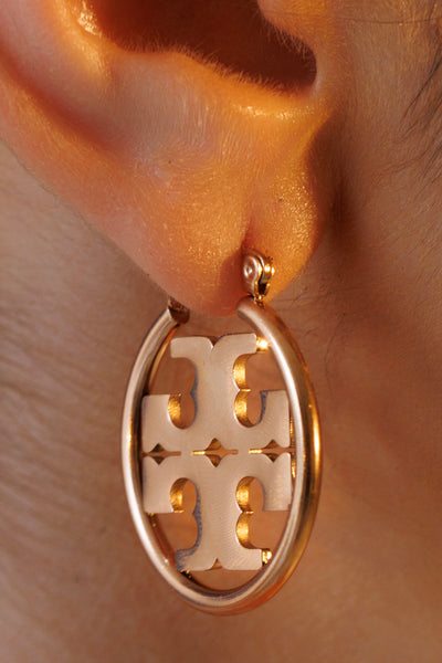 Cross Patterned Hoops