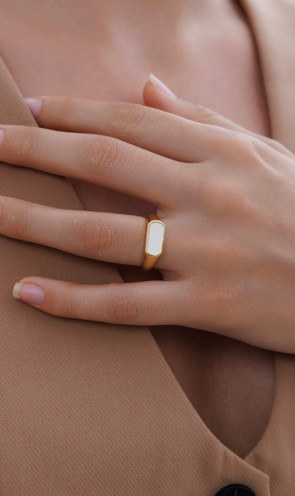 Ivory Oblong Ring