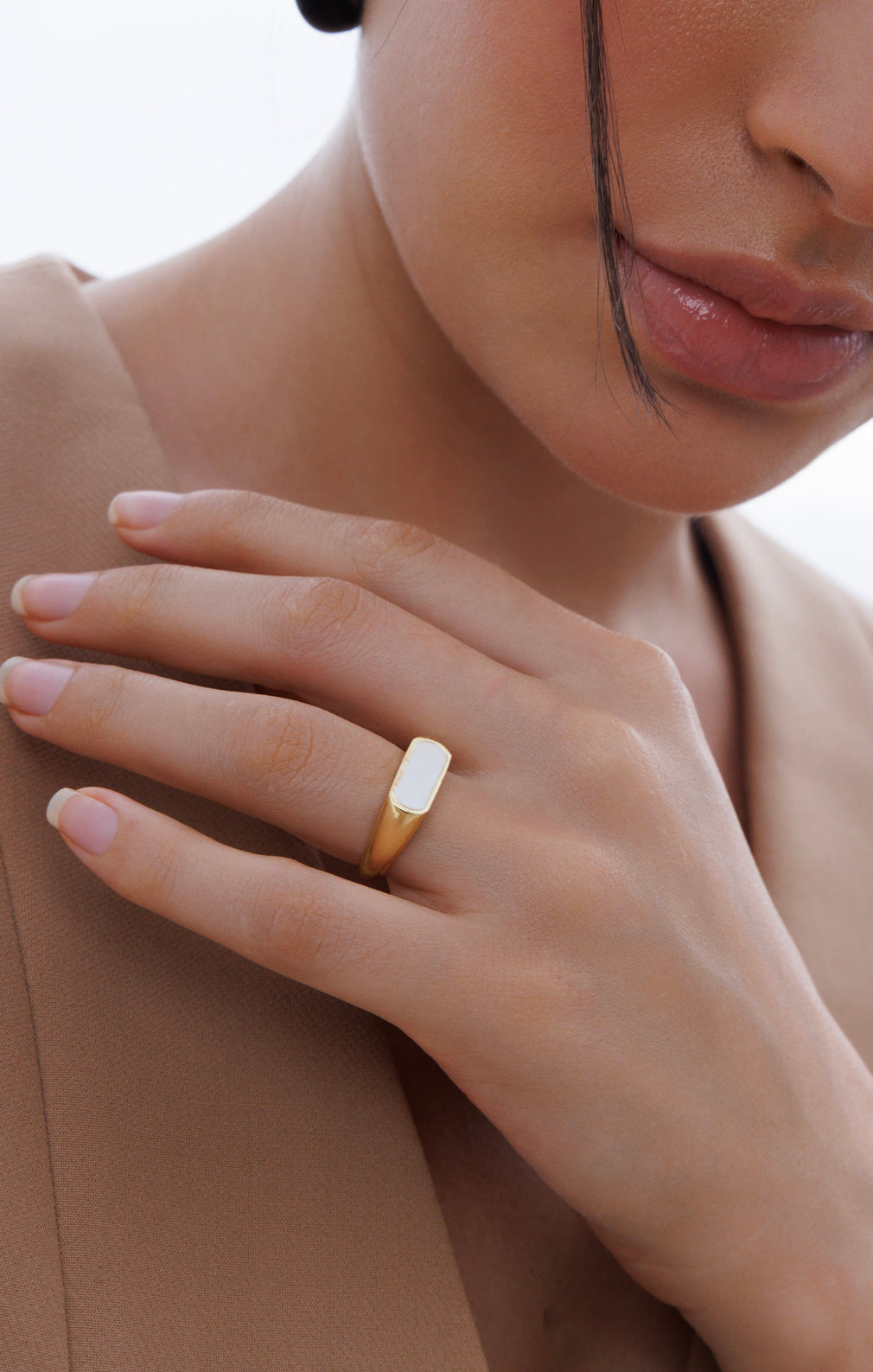 Ivory Oblong Ring