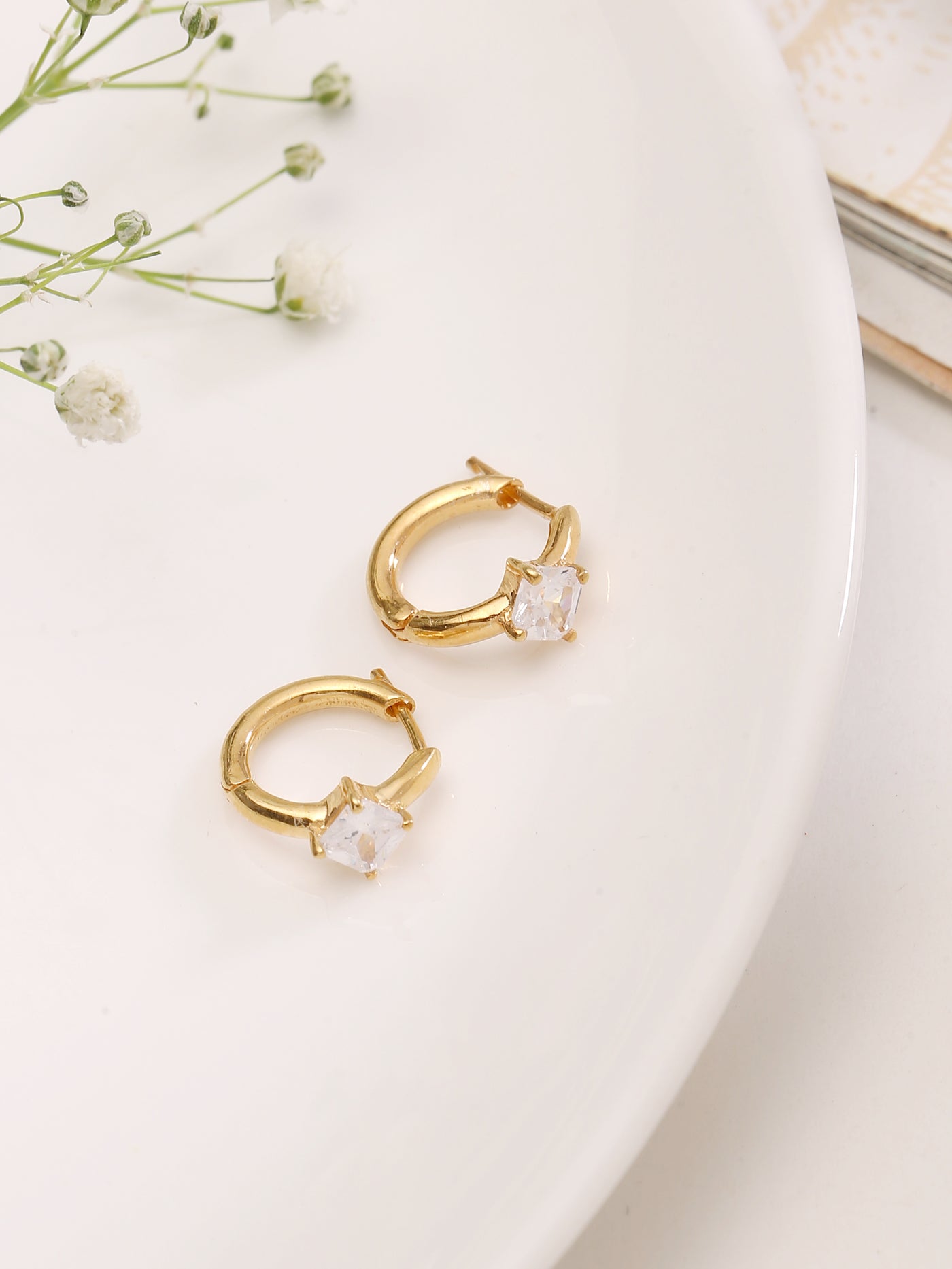 Diamond Hoop Earrings