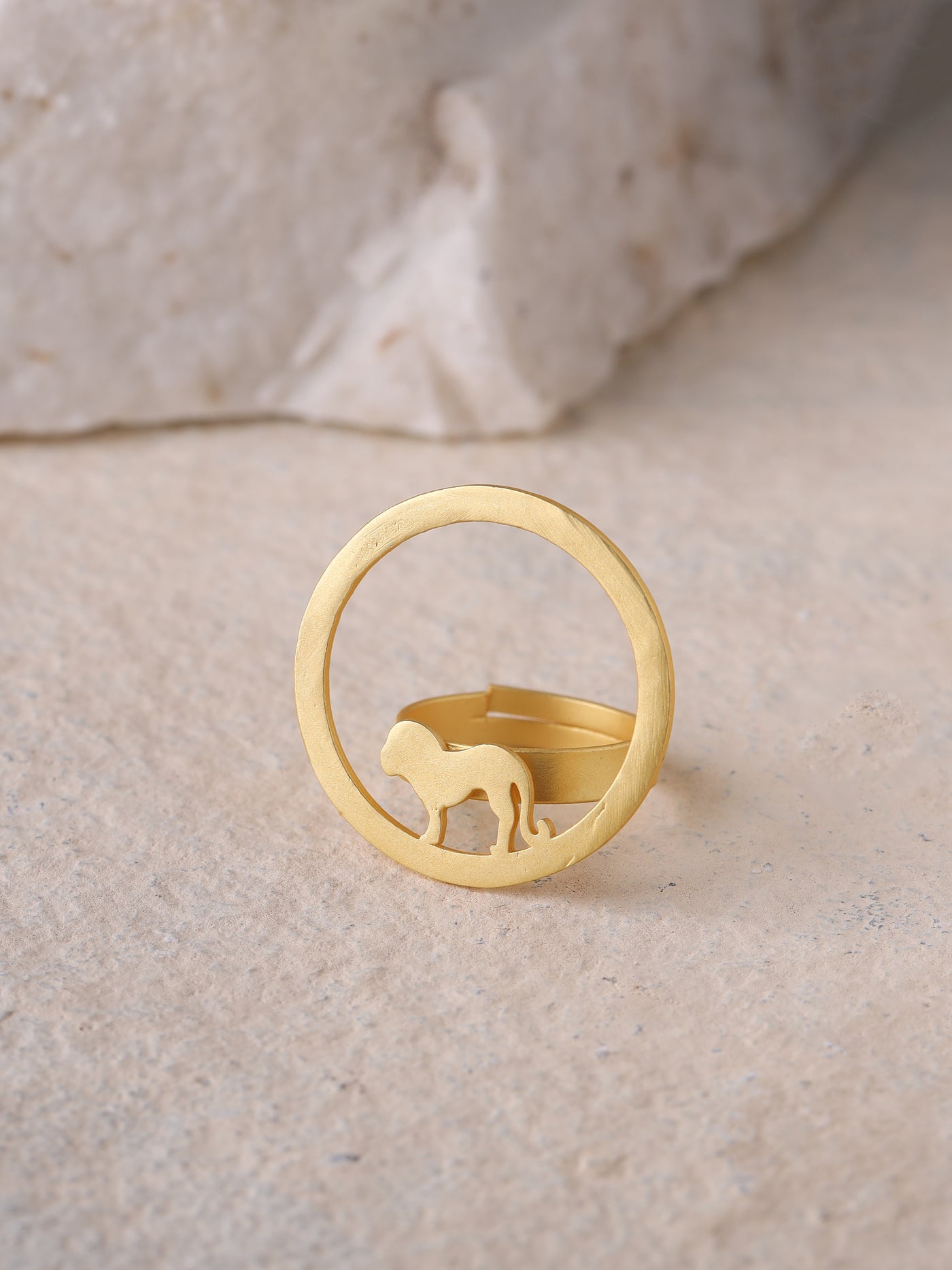 Belle Animal Collection Lion Ring