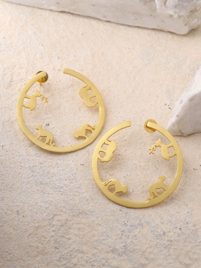 Belle Animal Collection Hoop Earrings