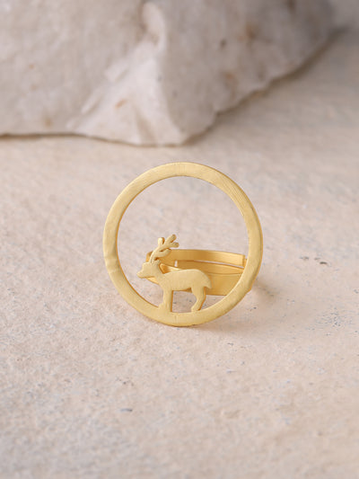 Belle Animal Collection Deer Ring