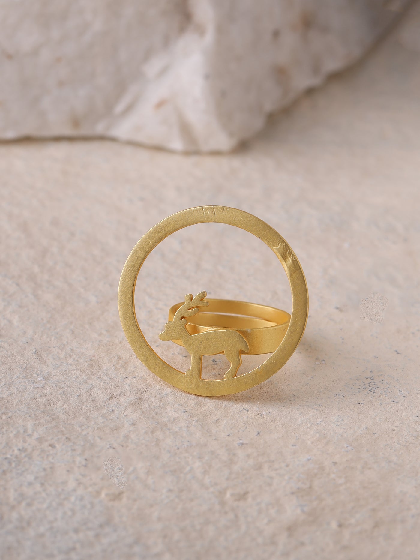 Belle Animal Collection Deer Ring