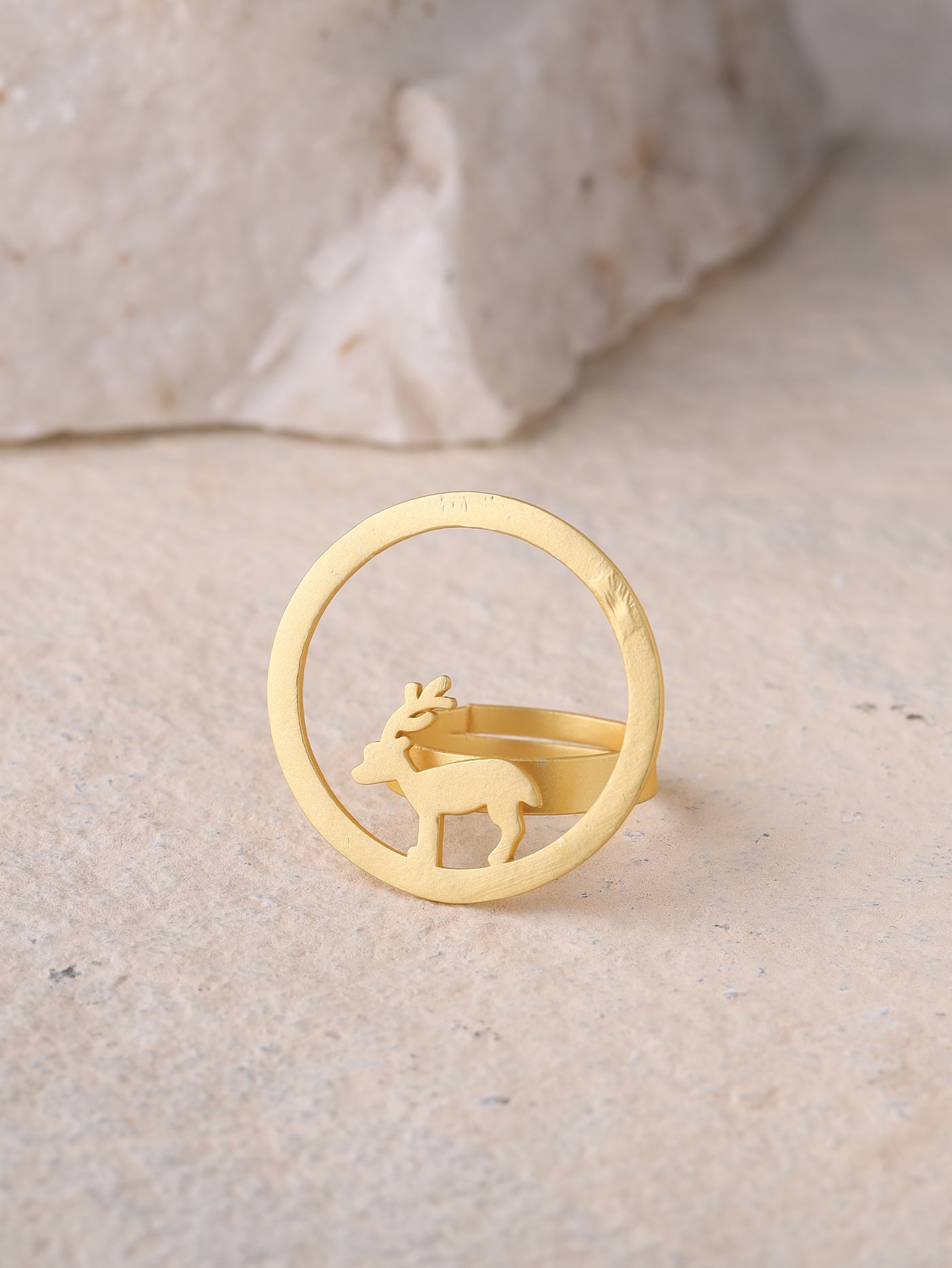 Belle Animal Collection Deer Ring