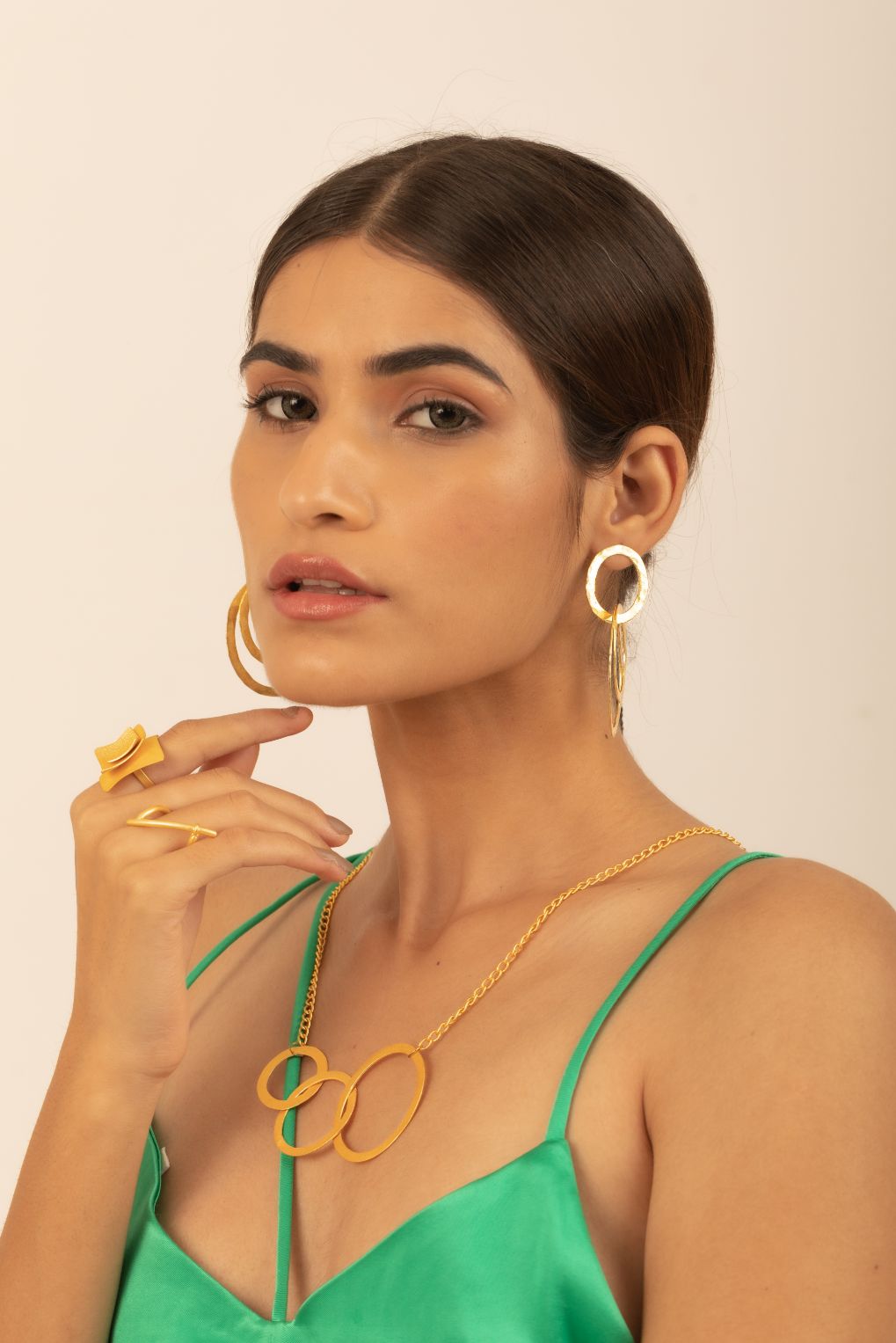 Belle Interlocked Hoops Earrings