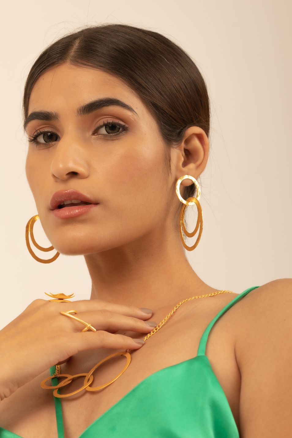 Belle Interlocked Hoops Earrings