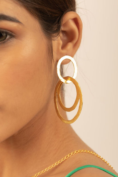 Belle Interlocked Hoops Earrings