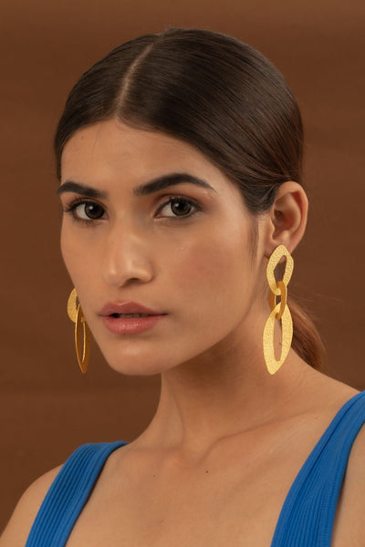 Belle Interlocked Hoops Earrings