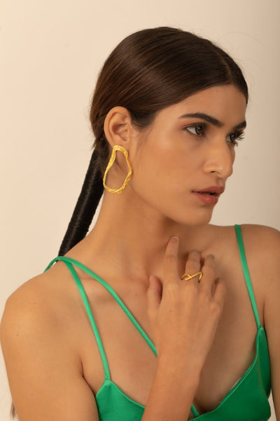 Belle Irregular Hoop Earrings