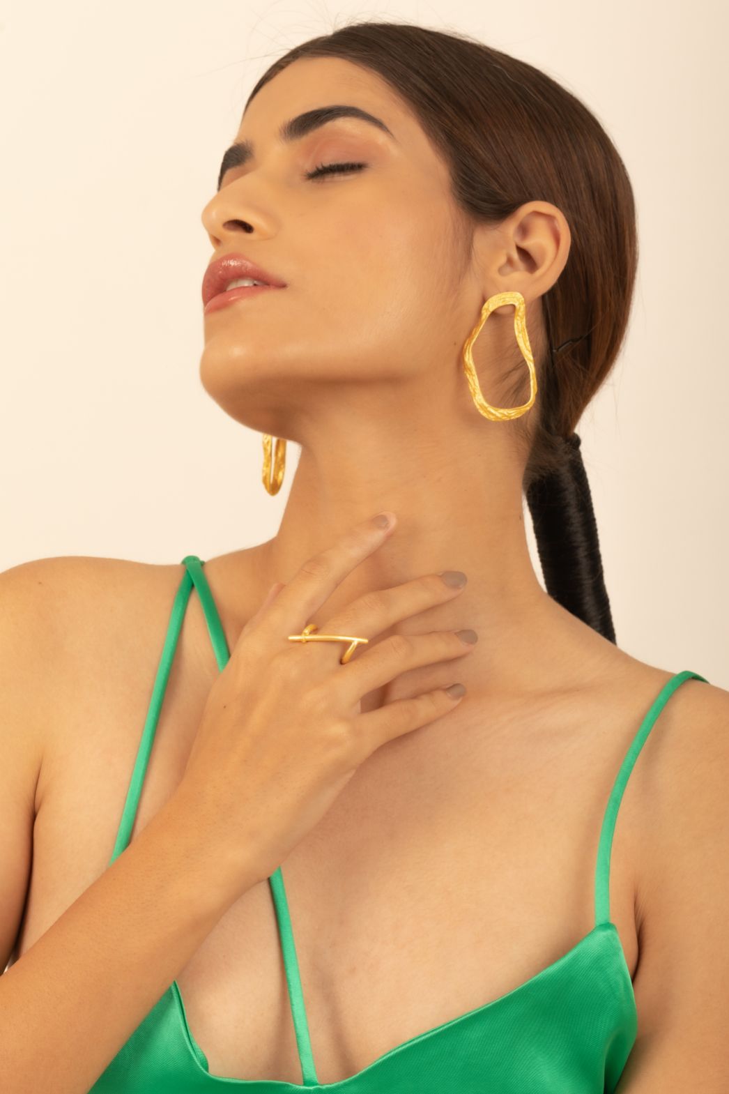 Belle Irregular Hoop Earrings