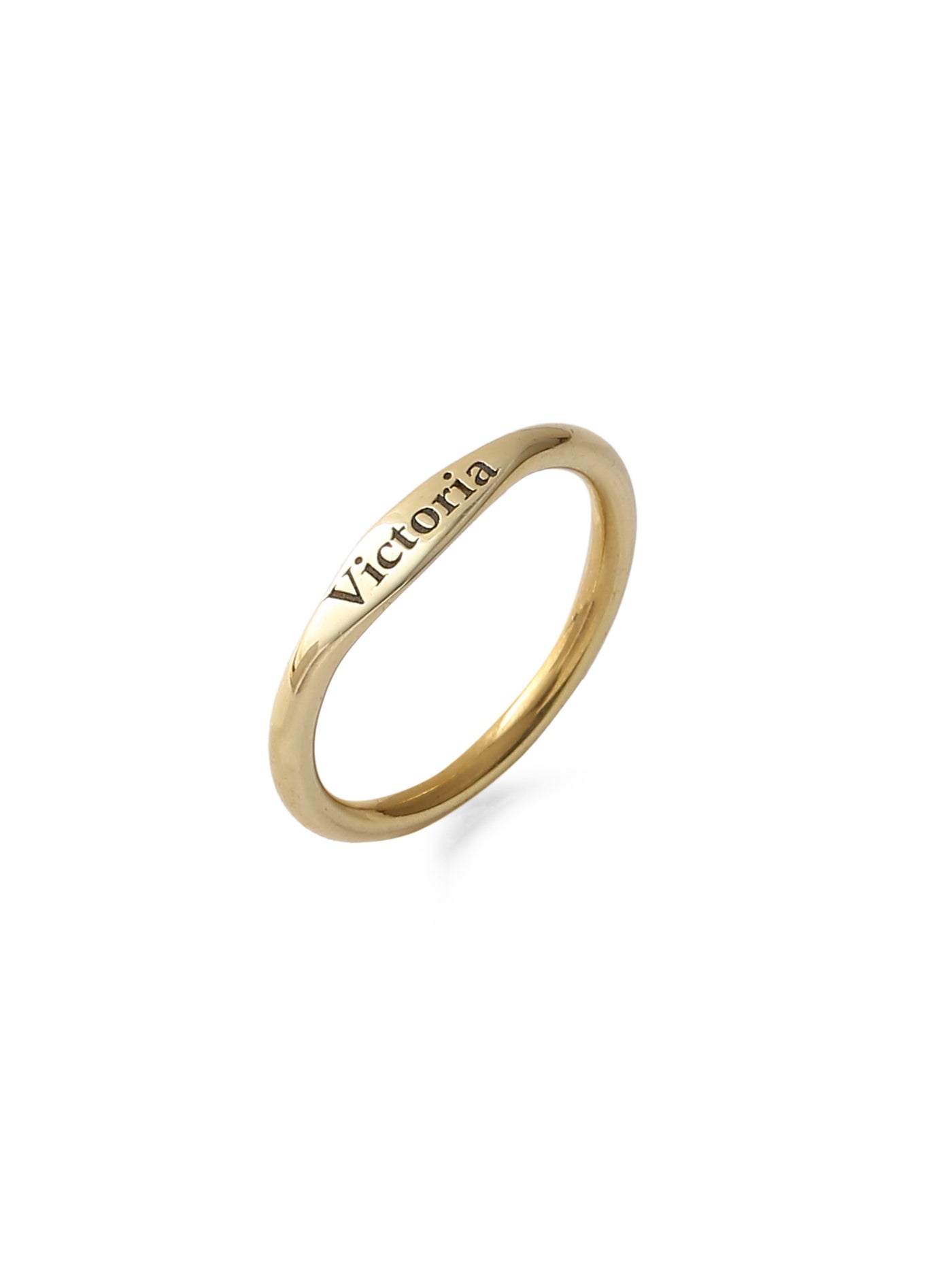 Custom Name Gold Ring