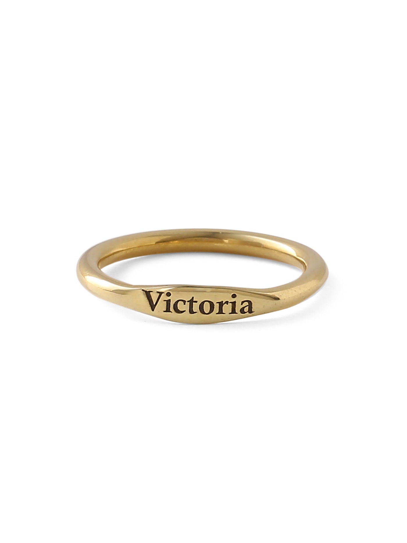 Custom Name Gold Ring