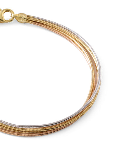 Thin 925 Sterling Silver Gold Bracelet