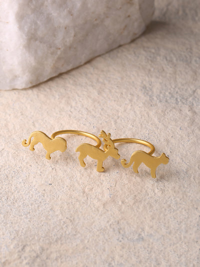 Belle Animal Double Ring